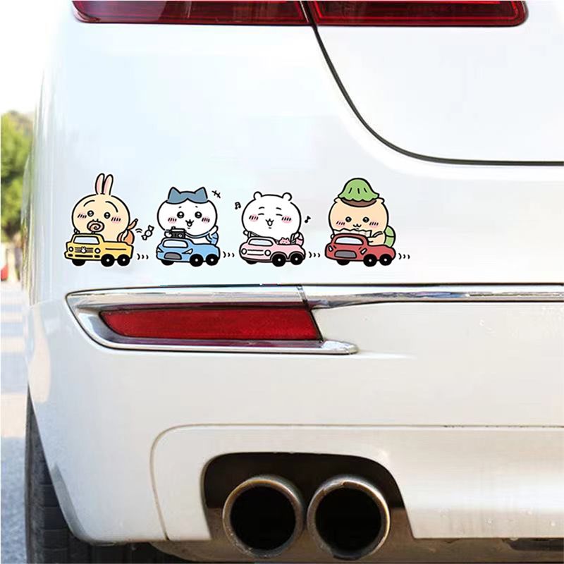Car Accessories Japanese - Chiikawa Car Body Stickers Rearview Mirror