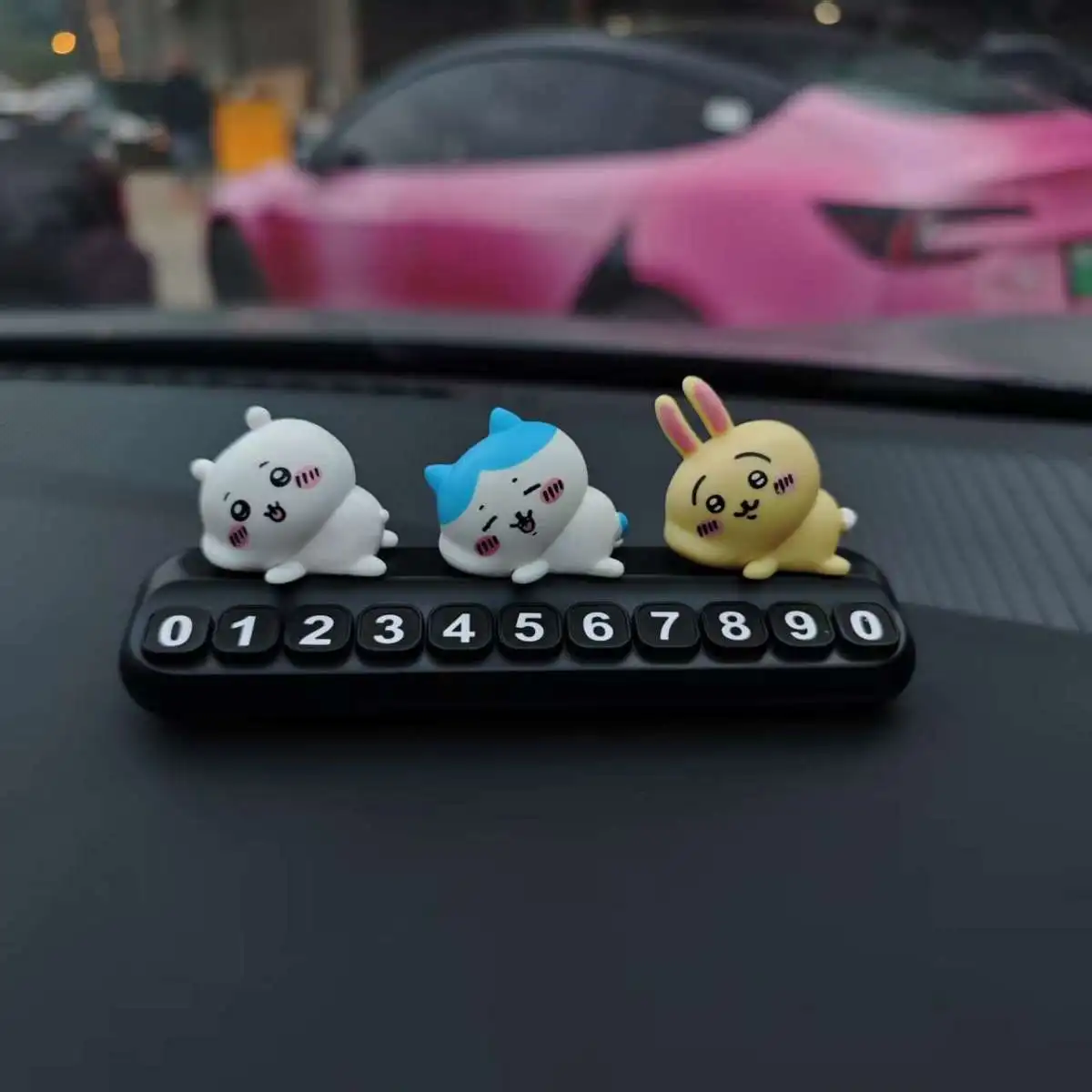 Car Accessories Japanese - Chiikawa Temporary Parking Number Plate Usagi