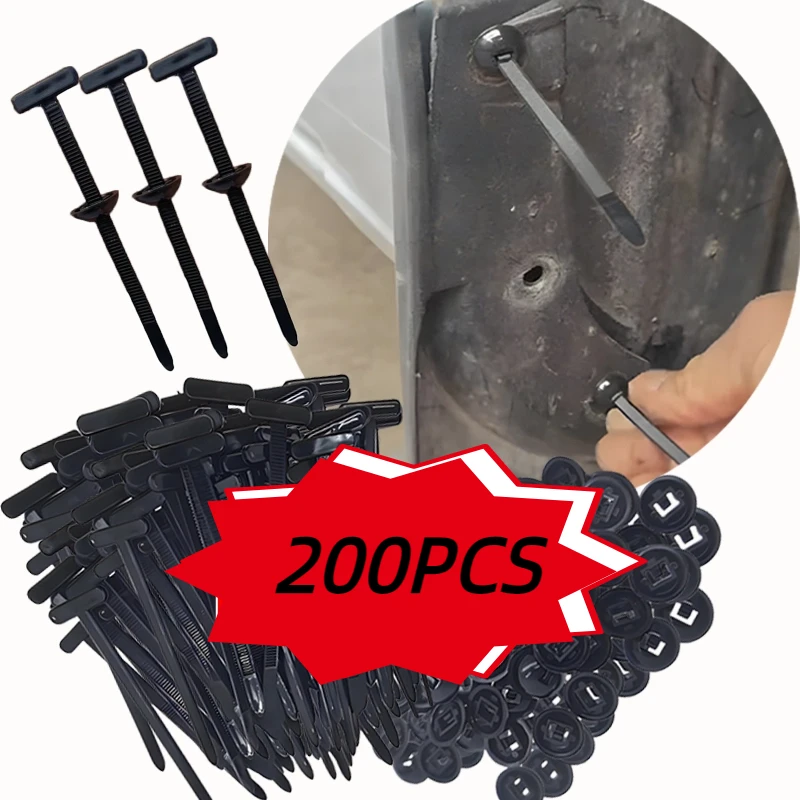 5-200pcs Nylon Cable Tie Buckl - Car Cable Organizer ulasan dan harga