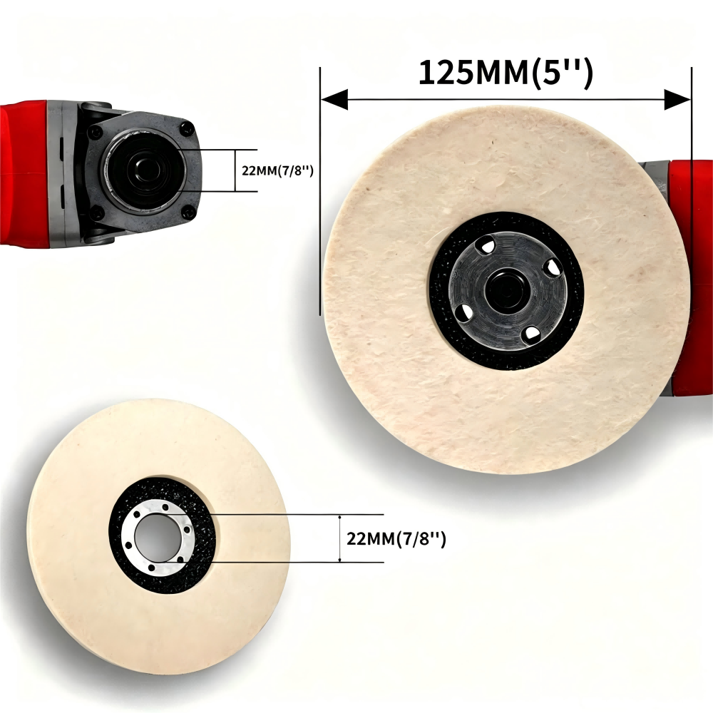 Wool Felt Buff Polishing Wheel - Car Mirror ulasan dan harga