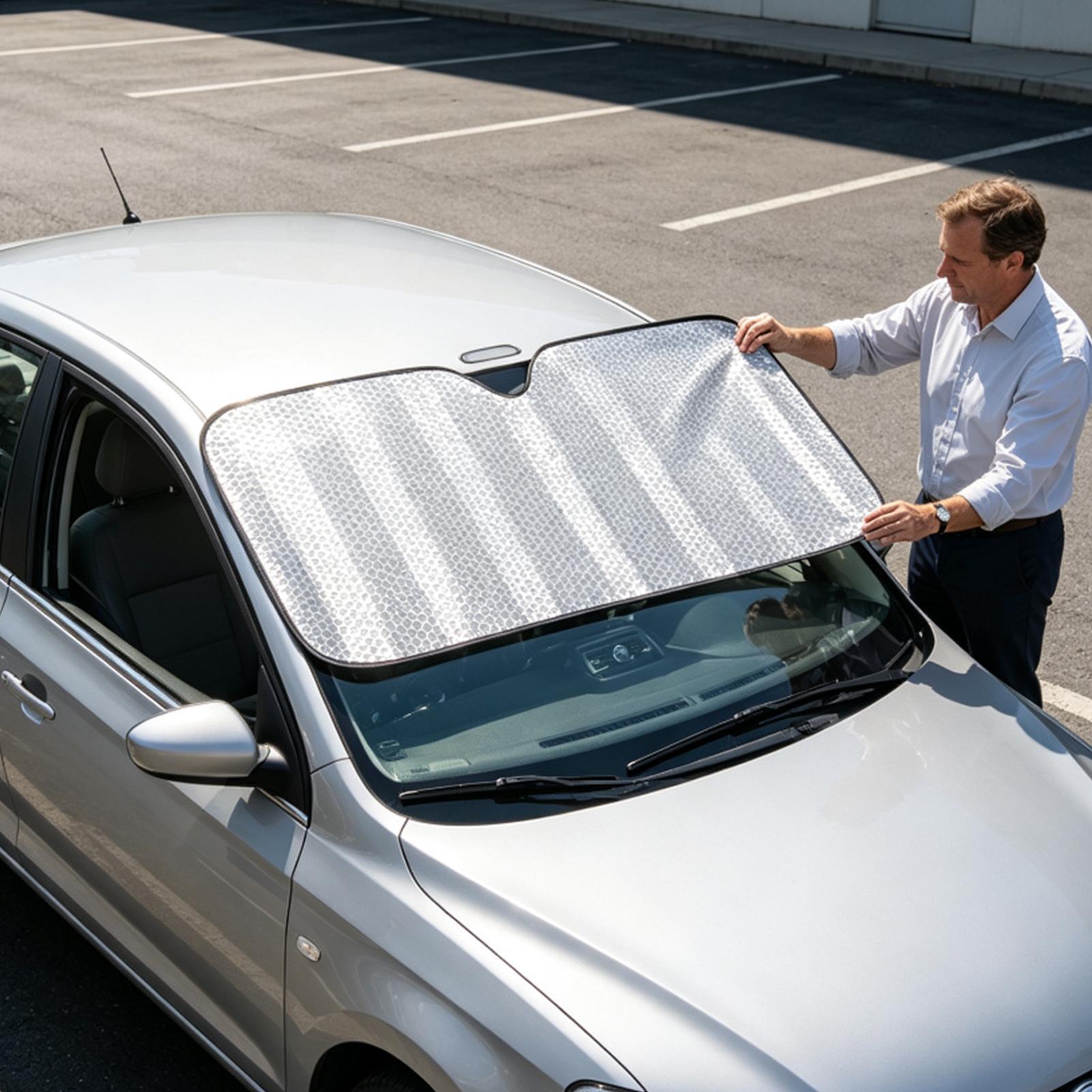 Windshield Sun Shade Suction C - Windshield Sun Shade ulasan dan harga